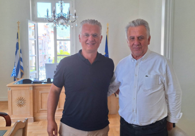 Συνάντηση του Περιφερειάρχη Πελοποννήσου με τον Δήμαρχο Ερμιονίδας | Έμφαση σε Ύδρευση, Υποδομές και Ολοκληρωμένες Χωρικές Επενδύσεις
